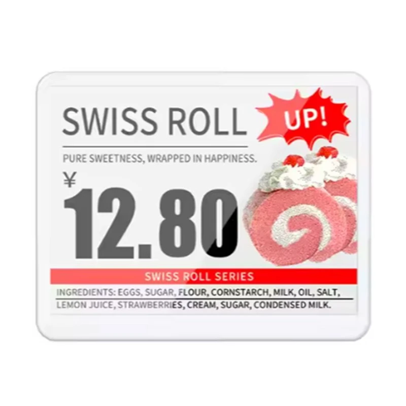5.8'' E-Label Rak Éléktronik tinta - Ngarojong NFC & LED 7 Warna