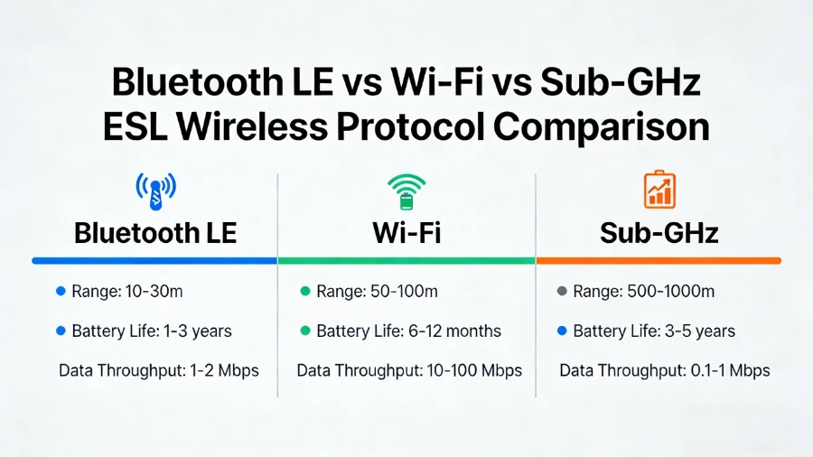 Bluetooth vs Wi{0}}Fi vs Sub{1}}Label rak éléktronik GHz
